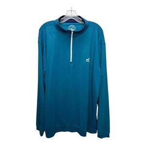 Proud 90 1/4 Zip Shirt 2XL Light Blue Long Sleeve Golf Stretch Pullover Mens